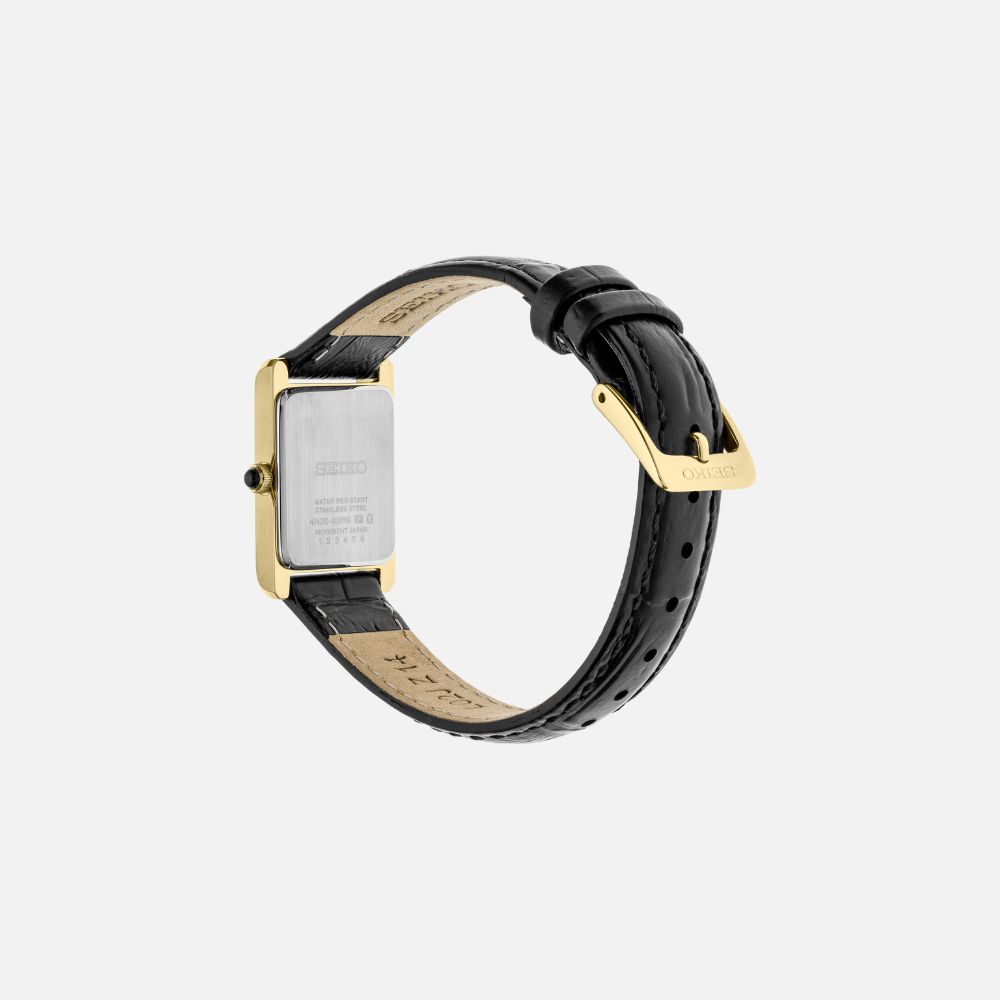 Seiko SWR054 Essentials Gold Case White Dial Watch
